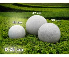 Kugelleuchte Gartenkugel GlowGranite 28cm 10220