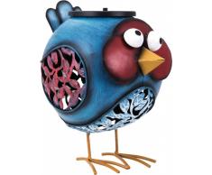 Solar LED Deko Leuchte BIRD Vogel aus Eisen