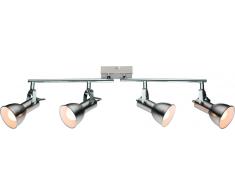 Deckenleuchte Fargo silber Metall 4xE14 Relektor dreh- und schwenkbar