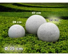 Kugelleuchte Gartenkugel GlowGranite 35cm 10221