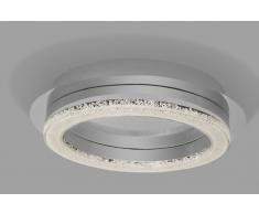Led Deckenleuchte Wandleuchte Crilou RO-S Ø28cm Kristalldiffusor 12W chrom 10736