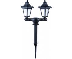 Solar LED Standleuchte TWINS Doppelleuchte