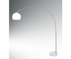 Bogenleuchte mit weißem Lampenschirm langer Lampenbogen Lilli XL 10452