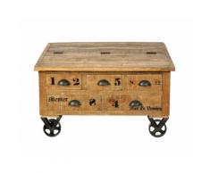 SIT Rustic Massivholz Mango Truhen-Couchtisch 1994-04
