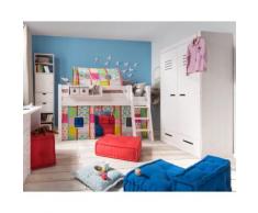 INFANSKIDS Kinder- und Jugendzimmer Kleiderschrank 2-türig / Kiefer gelaugt