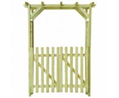 vidaXL Gartenlaube/Rosenbogen Gartentor Imprägniertes Holz 150x50x200cm