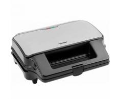 Bestron 3-in-1 Kontaktgrill 900 W Schwarz Edelstahl ASG90XXL