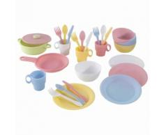 KidKraft Kinderküche Geschirr-Set Pastellfarben 63027
