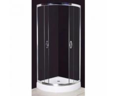 vidaXL Duschkabine Runddusche Viertelkreis 80 x 194 cm