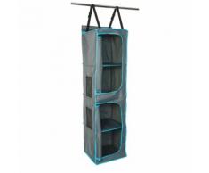 Camp Gear Faltbarer Hängeorganizer 34x34x124 cm Grau und Blau 1709381