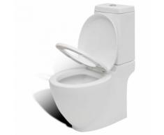 vidaXL Design Stand-Toilette/WC Keramik inkl. Soft Close WC Sitz