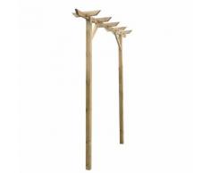 vidaXL Gartenlaube 200 x 40 205 cm Holz