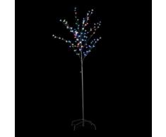 vidaXL Lichterbaum 180 cm 108 LEDs rot, blau und grün
