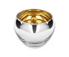 Fink Colore Teelichthalter - champagner - ø 12 cm - Höhe 9 cm