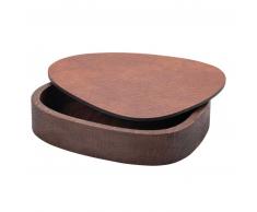 Lind DNA Wood Box&Lid Curve Oak Holzkiste mit Deckel - nature - 12,5x14x3 cm