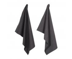 pad FIORA vs LEDA Geschirrtuch 2er-Set - anthracite - 50x70 cm