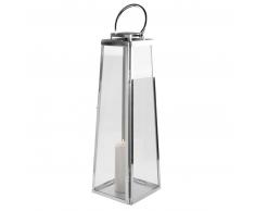 Fink MONACO Laterne - silberfarben - 25x25x80 cm