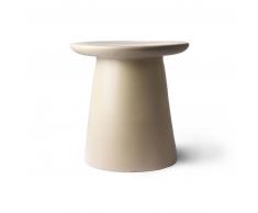 HK living earthenware side Tisch - natural-cream - 40 x 40 x 43 cm