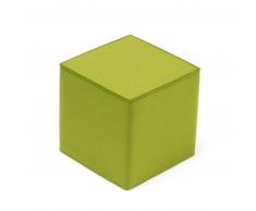Hey-SIGN Quart Sitzhocker quadratisch aus Naturfilz - verde - 40x40 x Höhe 40 cm