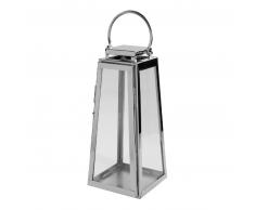 Fink MONACO Laterne - silberfarben - 18x18x43 cm