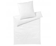 Elegante Solid Bettwäsche aus Mako-Satin - weiß - 40x80 cm