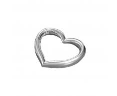 Fink Heart Serviettenringe 4er Set - silber - 4 x Ø 5 cm