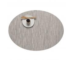 Chilewich Bamboo Oval Platzset 4er-Set - Chalk - 4 Stück à 36x49 cm