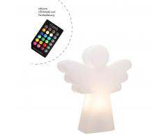 8 seasons Shining Angel LED Leuchte RGB Indoor & Outdoor - weiß - Höhe 40 cm - Breite 34 cm - Tiefe 9,5 cm