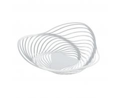 Alessi TRINITY Korbschale - weiß - Ø 26 cm - Höhe 7 cm
