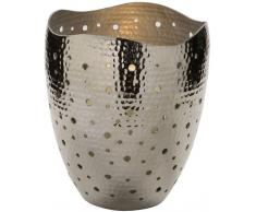 Fink ELIAS Windlicht - vernickelt - Ø 16,5 cm - Höhe 19 cm