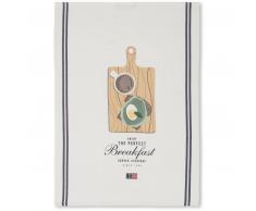 Lexington Breakfast Organic Cotton Twill Geschirrtuch - white - 50x70 cm