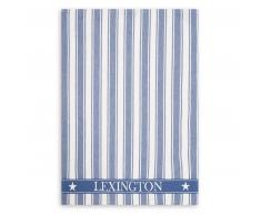 LEXINGTON Icons Cotton Twill Waffle Striped Geschirrtuch - blue-white - 50x70 cm