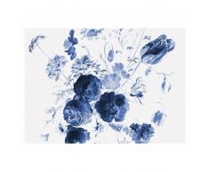 KEK Amsterdam Royal Blue Flowers I Fototapete - blau - 389,6 x 280 cm (= 8 Bahnen)