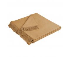 bocasa by biederlack Cover Cotton uni Sofaläufer mit Fransen