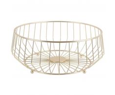 Present Time Linea Kink Large Obstkorb - gold - Höhe 14,5 cm - Ø 34 cm