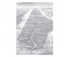 KEK Amsterdam Engraved Landscapes New York Fototapete - grau - 194,8 x 280 cm (= 4 Bahnen)