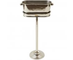 Rivièra Maison Paris Weinkühler mit Ständer - silberfarben - 40x15x82 cm