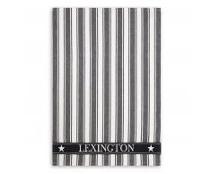 LEXINGTON Icons Cotton Twill Waffle Striped Geschirrtuch - black-white - 50x70 cm