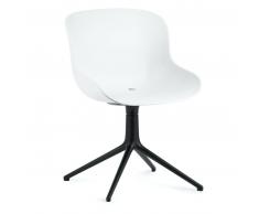 Normann Copenhagen Hyg Drehsessel - White - H 84 x L 54 x D 55,5 cm - Sitzhöhe 46 cm