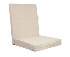 Outbag Highrise Gartenstuhl-Auflage Plus für Hochlehner - beige - Sitzfläche 45x45 cm - Rückenlehne H 60 x B 50 cm