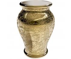 qeeboo Ming Metall Finish Stuhl/Beistelltisch - gold - 34,5 x 34,5 x 61 cm