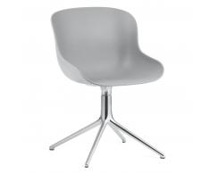 Normann Copenhagen Hyg Drehsessel - Grey - H 84 x L 54 x D 55,5 cm - Sitzhöhe 46 cm