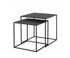 blomus Fera Beistelltisch 2er-Set - schwarz - 35x35x35 + 40x40x40 cm