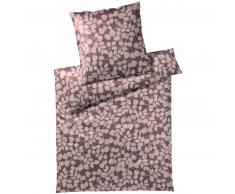 elegante Twice Bettwäsche-Set aus Mako-Satin - weinrot - 200x220 / 2x40x80 cm