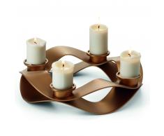 Philippi Girlanda Adventskranz - mattgoldfarben - 30x30x7 cm