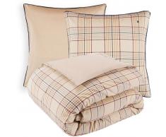Tommy Hilfiger CAMEL CHECKS Bettwäsche-Set aus Baumwolle - naturale - 135x200 / 80x80 cm