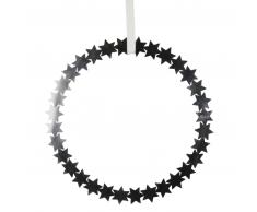 Fink MAGIC Deko-Kranz Fensteranhänger Sterne - silber - Ø 30 cm