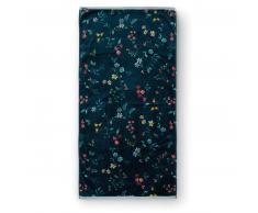 Pip Studio Les Fleurs Duschtuch - dark blue - 70x140 cm