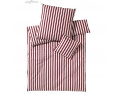 elegante Lido Bettwäsche aus Web-Perkal - bordeaux - 200x220 / 2x80x80 cm
