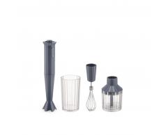 Alessi PLISSÉ Stabmixer-Set - grau - Ø 7 cm - Höhe 34 cm